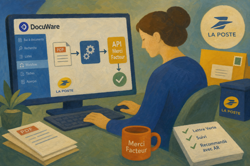 Docuware : Comment envoyer automatiquement des documents par La Poste ?