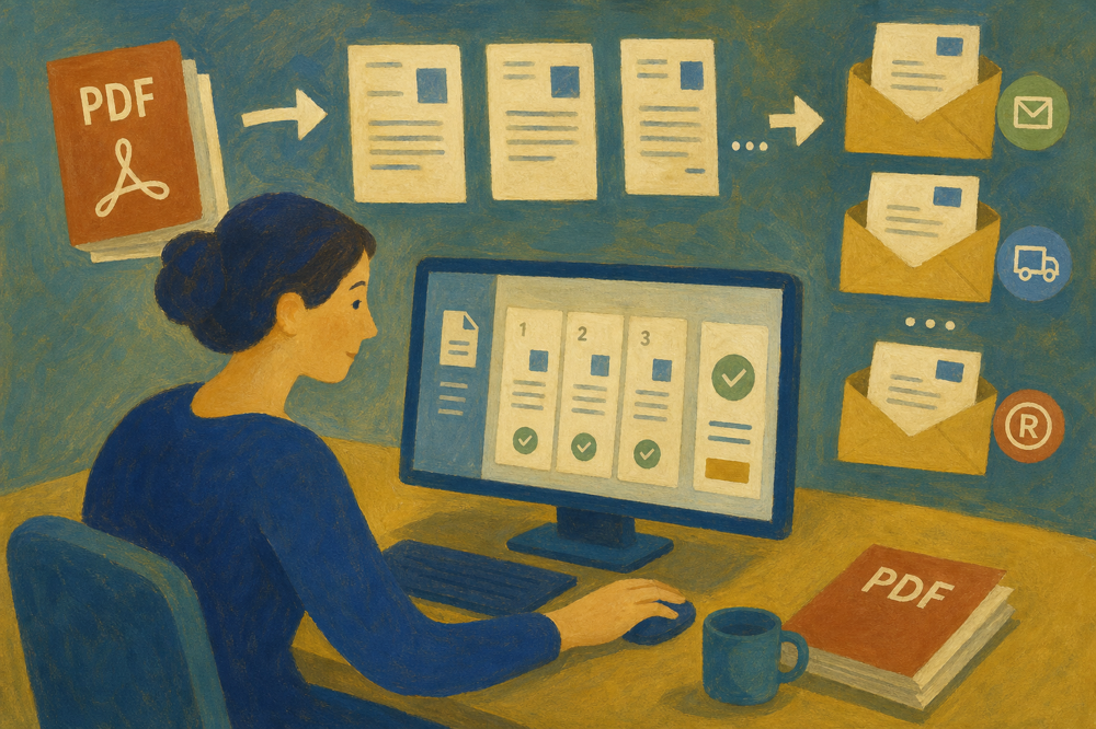 PDF multi-courriers : envoyer tous vos courriers à partir d’un seul fichier PDF contenant tous les courriers
