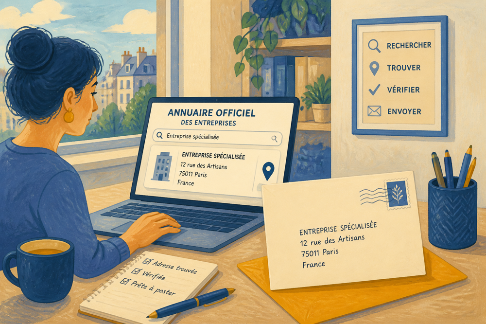 Retrouver l\'adresse postale d\'une entreprise pour lui écrire : le guide 2026