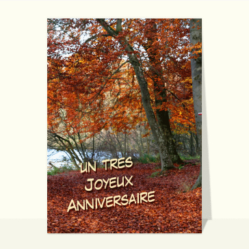 Un anniversaire en for&ecirc;t d'automne