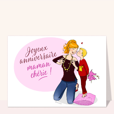 Joyeux anniversaire maman ch&eacute;rie en couleur