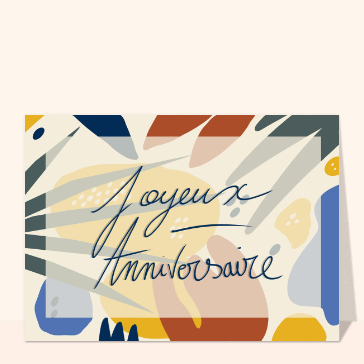 Joyeux anniversaire &agrave; la couleur p&eacute;tillante