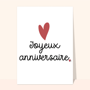 Joyeux anniversaire avec un grand c&oelig;ur