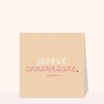 Joyeux anniversaire avec des lettres modernes