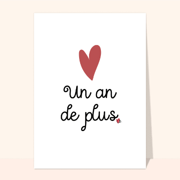 Un an de plus, plein d'amour et de joie