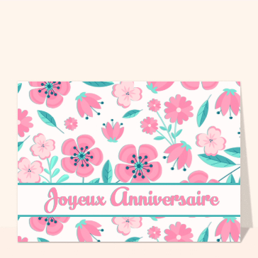 Fleurs d&eacute;licates pour un anniversaire &eacute;clatant