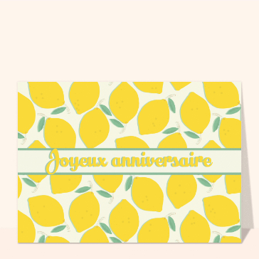 Citrons en f&ecirc;te pour un anniversaire lumineux