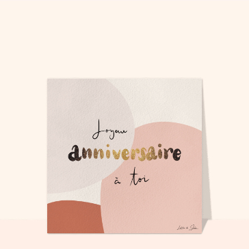 Joyeux anniversaire avec &eacute;clat et douceur