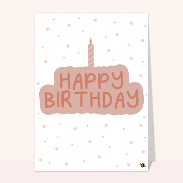 Joyeux anniversaire avec un g&acirc;teau gourmand
