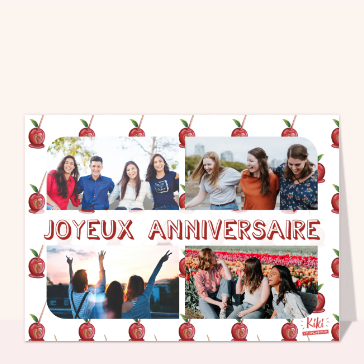 Pommes d'amour pour une f&ecirc;te color&eacute;e