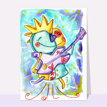 Anniversaire rock avec une touche color&eacute;e