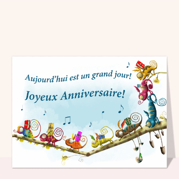 Aujourd'hui, on chante pour ton anniv !
