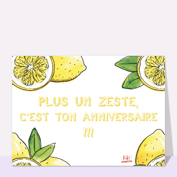 Zeste d'humour pour un joyeux anniversaire