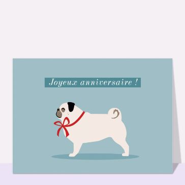 Un joyeux anniversaire canin chaleureux