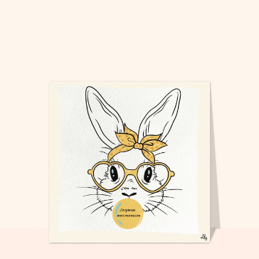 Lapin &eacute;l&eacute;gant pour un anniversaire festif