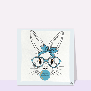 Lapin rigolo pour un anniversaire p&eacute;tillant