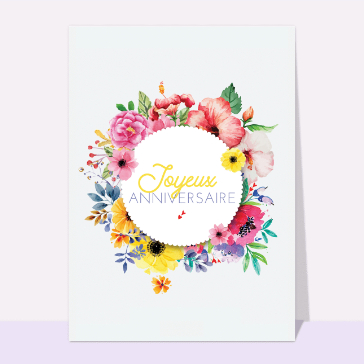 Fleurs &eacute;clatantes pour c&eacute;l&eacute;brer votre anniversaire