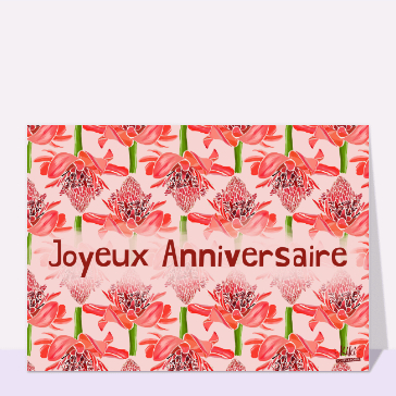 Fleurs &eacute;clatantes pour un anniversaire joyeux