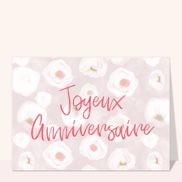 Fleurs pastel pour c&eacute;l&eacute;brer un anniversaire