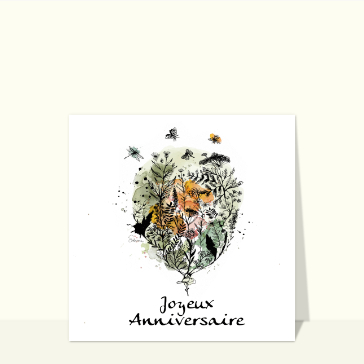 Fleurs sauvages pour un anniversaire fleuri