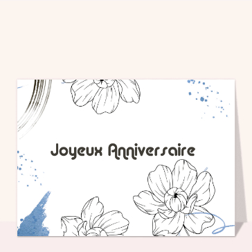Fleurs d&eacute;licates pour un anniversaire joyeux