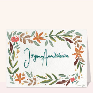 Fleurs &eacute;clatantes pour un anniversaire joyeux