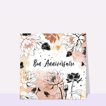 Fleurs de lotus pour un anniversaire floral