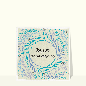 Fleurs d&eacute;licates pour un anniversaire joyeux