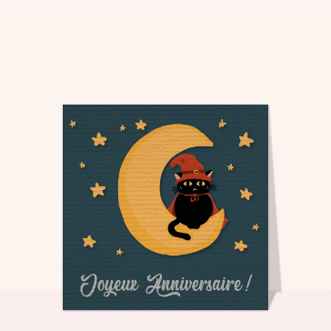 Chat myst&eacute;rieux sous la lune d'anniversaire
