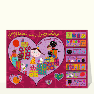 Joyeux anniversaire aux mille bisous