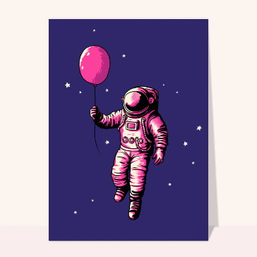 Astronaute flottant pour un anniversaire unique
