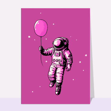 Astronaute amusant pour un anniversaire unique