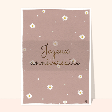 Joyeux anniversaire fleuri pour un 50e festin