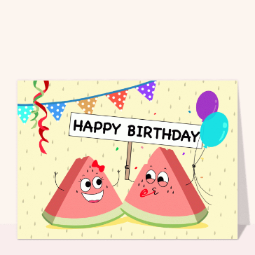 Joyeux anniversaire past&egrave;que et confettis