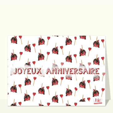 Joyeux anniversaire avec des sucreries color&eacute;es