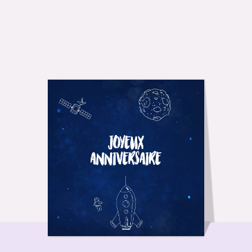 Joyeux anniversaire spatial en fus&eacute;e