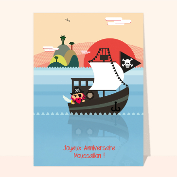 Aventure de pirate pour un anniversaire joyeux