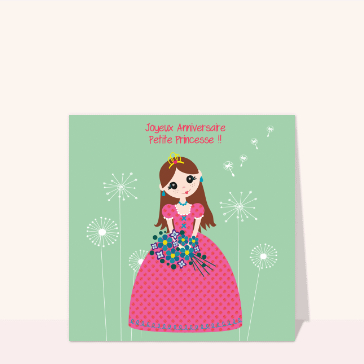 Princesse joyeuse pour un anniversaire magique
