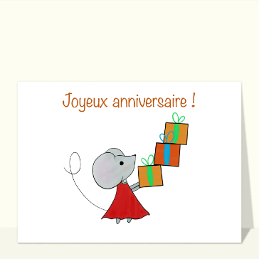 Cadeaux color&eacute;s pour un joyeux anniversaire