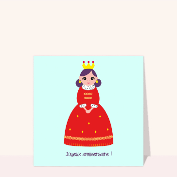 Princesse joyeuse pour un anniversaire color&eacute;