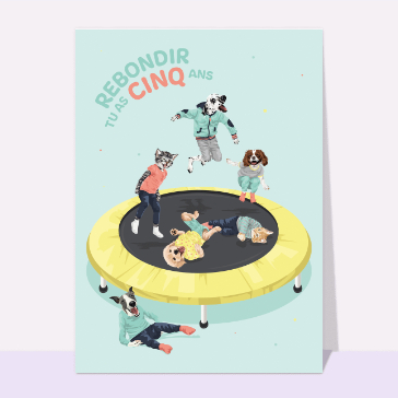 Rebondir pour tes cinq ans avec les animaux