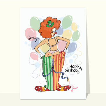 Clown sexy pour une f&ecirc;te d'anniversaire