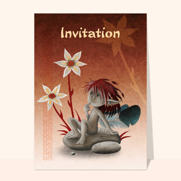 Invitation enchant&eacute;e au royaume des f&eacute;es