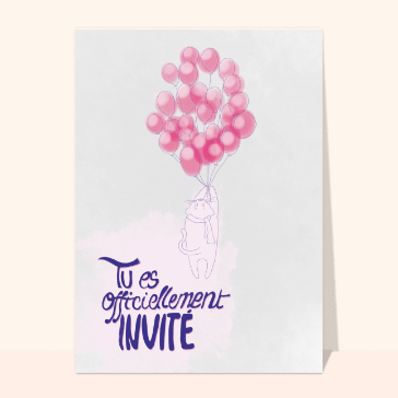 Un chat &agrave; ballons pour ta f&ecirc;te d'anniversaire