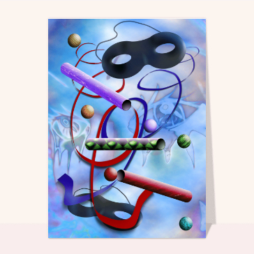 Invitation artistique pour une f&ecirc;te vibrante