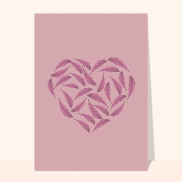 C&oelig;urs de plumes pour une promesse d'amour