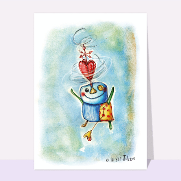 C&oelig;ur qui danse avec tendresse et joie