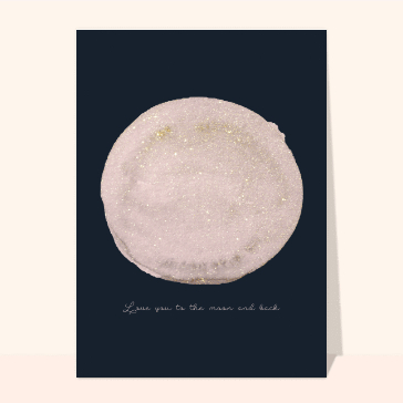 Amour scintillant jusqu'&agrave; la lune et retour