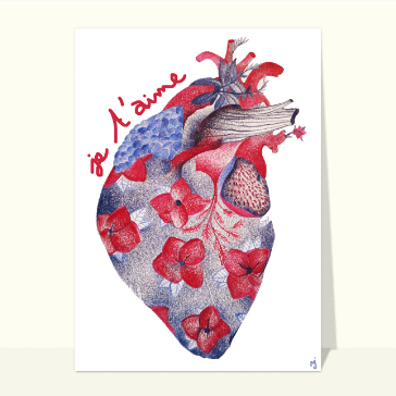 C&oelig;ur vibrant pour une d&eacute;claration d'amour