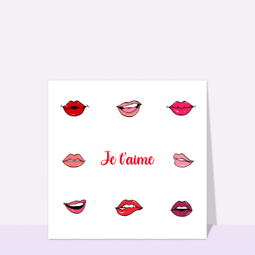 Baisers color&eacute;s pour un amour passionn&eacute;